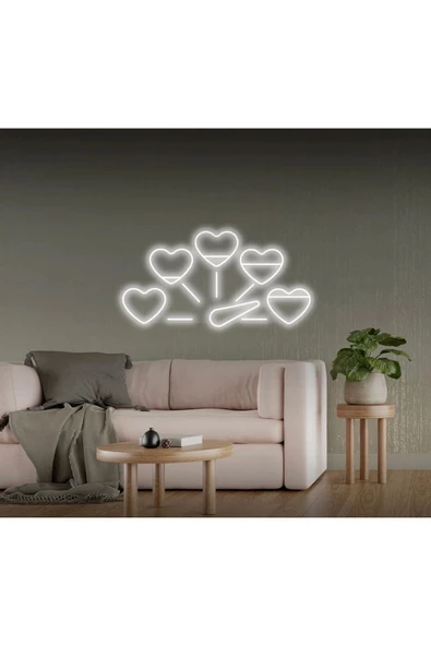 Twins Led Aydınlatma Kalpli Hız Göstergesi Şekilli Neon Tabela ürün görseli 1