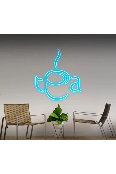 Twins Led Aydınlatma Tea Yazılı ve Şekilli Neon Tabela ürün görseli 1