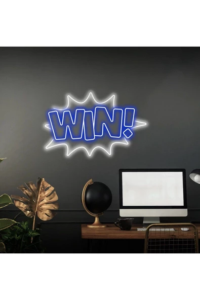 Twins Led Aydınlatma WIN! Yazılı Neon Tabela ürün görseli