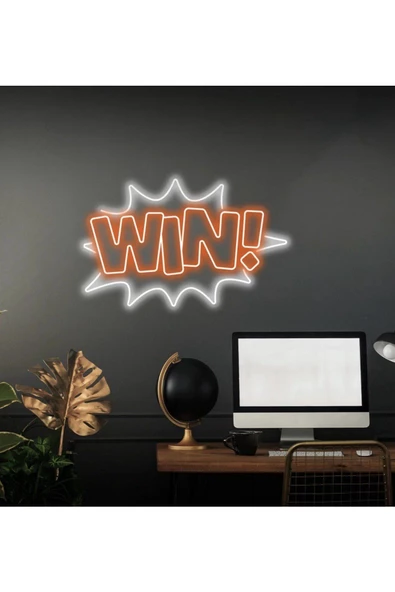 Twins Led Aydınlatma WIN! Yazılı Neon Tabela ürün görseli