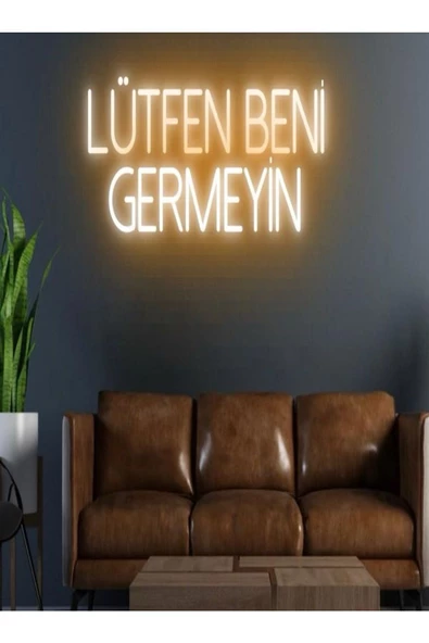 Twins Led Aydınlatma LÜTFEN BENİ GERMEYİN Yazılı Neon Tabela ürün görseli