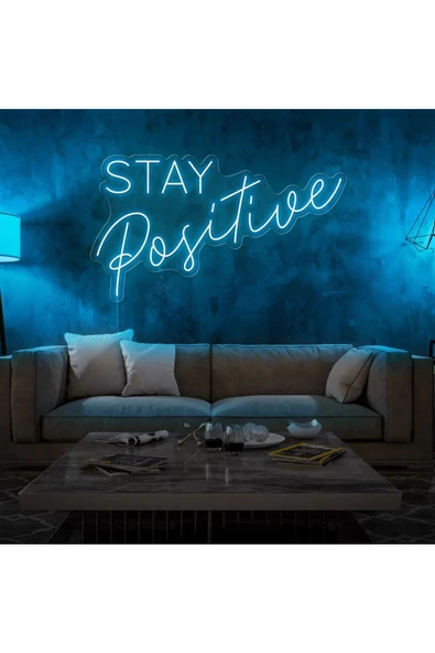 Twins Led Aydınlatma STAY Positive Yazılı Neon Tabela ürün görseli 1