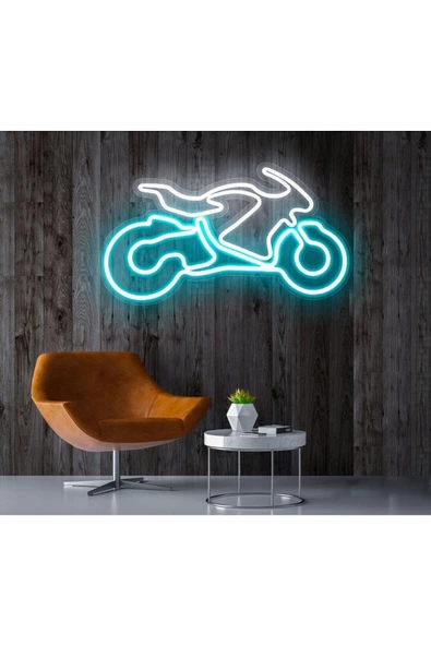 Twins Led Aydınlatma Rent A Carlara Özel Motor Figürlü Neon Tabela