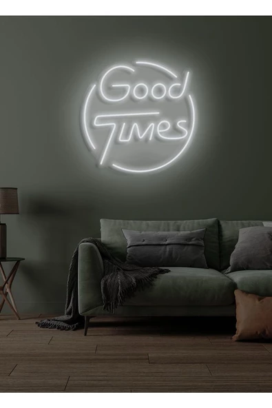 Twins Led Aydınlatma Good Times Yazılı Neon Tabela ürün görseli 1