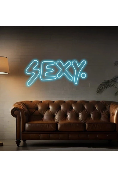 Twins Led Aydınlatma SEXY. Yazılı Neon Tabela
