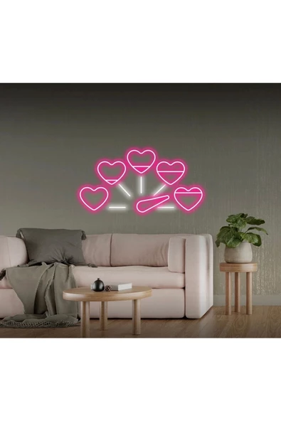 Twins Led Aydınlatma Kalpli Hız Göstergesi Şekilli Neon Tabela ürün görseli 1