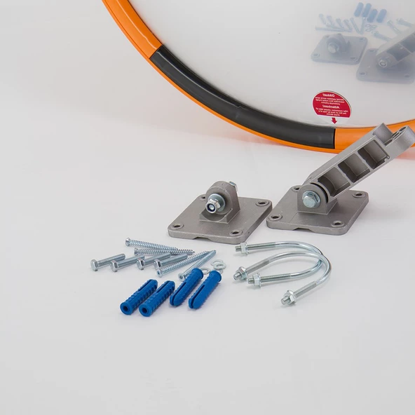 Trafik Ayna Direği Otopark Aynası Trafik Güvenlik Aynası Seti 60 cm Fiyatı 3m Ayna Direği - 3