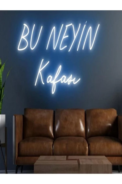 Twins Led Aydınlatma BU NEYİN Kafası Yazılı Neon Tabela ürün görseli 1