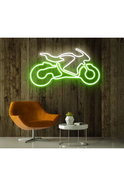 Twins Led Aydınlatma Rent A Carlara Özel Motor Figürlü Neon Tabela