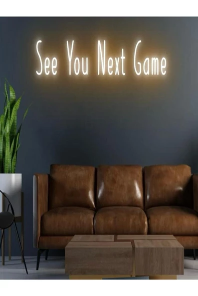 Twins Led Aydınlatma See You Next Game Yazılı Neon Tabela ürün görseli 1