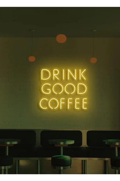 Twins Led Aydınlatma DRINK GOOD COFFEE Yazılı Neon Tabela ürün görseli 1