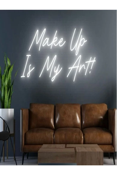 Twins Led Aydınlatma Make Up Is My Art! Yazılı Neon Tabela ürün görseli 1