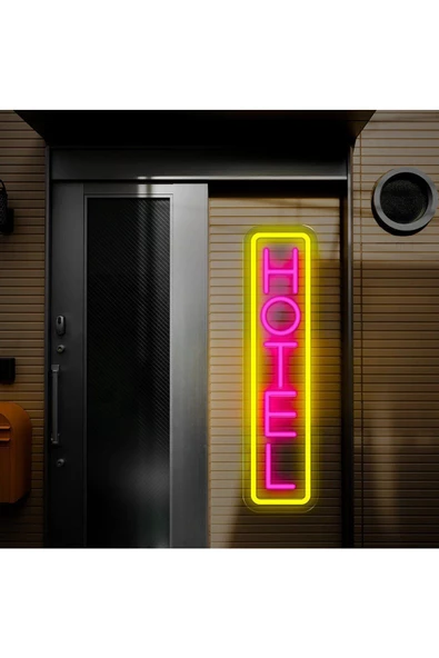 Twins Led Aydınlatma HOTEL Yazılı Neon Tabela - Resim 2