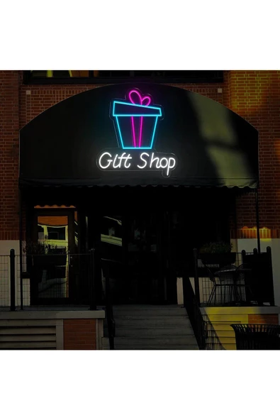 Twins Led Aydınlatma Gift Shop Yazılı ve Şekilli Neon Tabela ürün görseli 1
