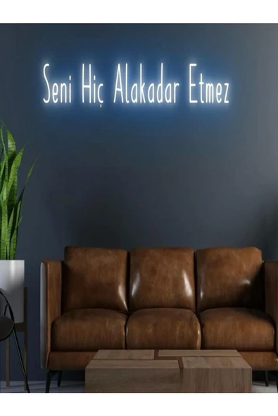 Twins Led Aydınlatma Seni Hiç Alakadar Etmez Yazılı Neon Tabela ürün görseli 1