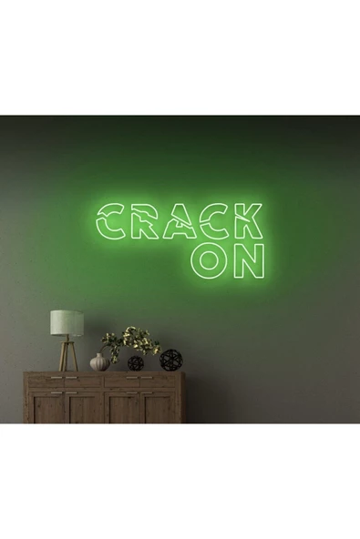 Twins Led Aydınlatma CRACK ON Yazılı Neon Tabela ürün görseli