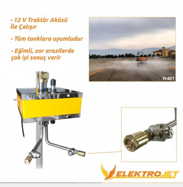 Kadıoğlu Eco Jet Tarla Tipi 2 Yön 2 Çıkış İlaçlama Makinesi (Damla Önleyicisiz) - 1