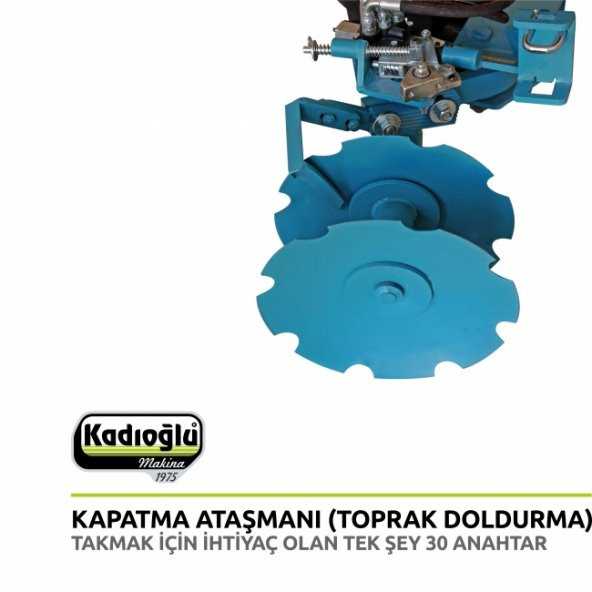 Kadıoğlu Eko Duyarga Taşıyıcı + Çapa Bıçağı + 4lü Diskaro + Kapama - 5
