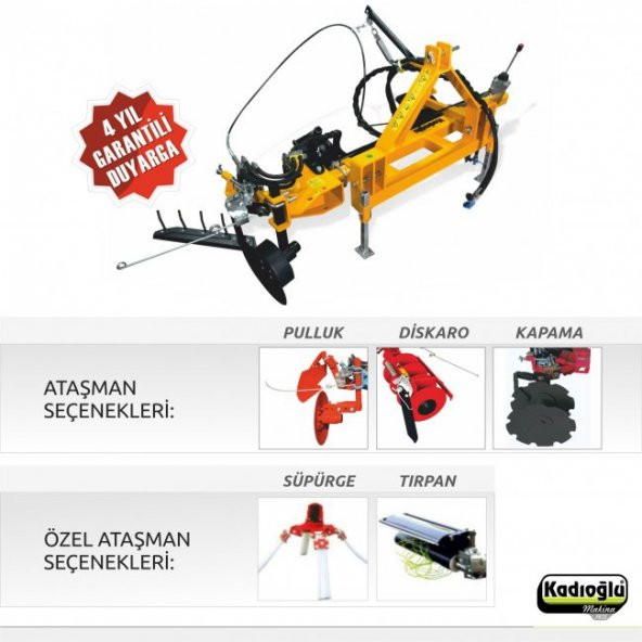 Kadıoğlu Eko Duyarga Taşıyıcı + Çapa Bıçağı + 4lü Diskaro - 10