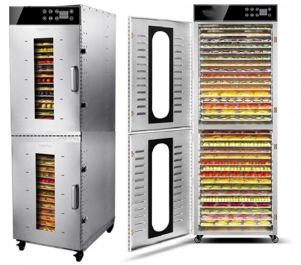 Dalle LT-105 Dijital 32 Tepsili Paslanmaz Çelik Meyve-Sebze Kurutma Makinesi - 2