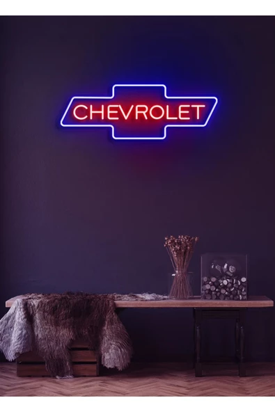 Twins Led Aydınlatma Rent A Carlara Özel CHEVROLET Yazılı Neon Tabela ürün görseli 1