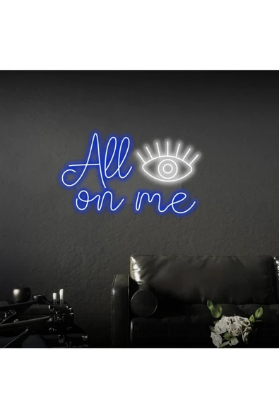 Twins Led Aydınlatma All Eyes On Me Yazılı Neon Tabela ürün görseli 1