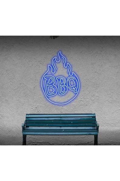 Twins Led Aydınlatma BBQ Yazılı ve Şekilli Neon Tabela