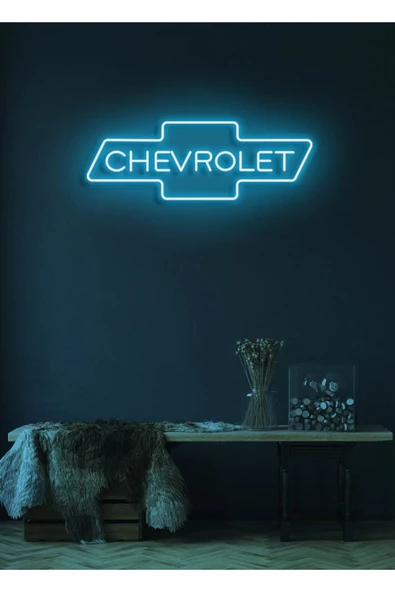 Twins Led Aydınlatma Rent A Carlara Özel CHEVROLET Yazılı Neon Tabela ürün görseli 1