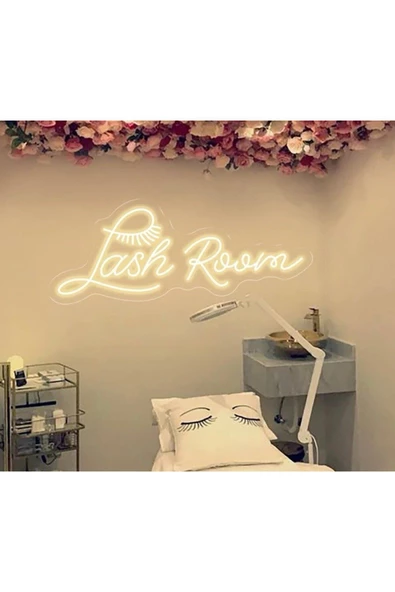 Twins Led Aydınlatma Lash Room Yazılı ve Şekilli Neon Tabela ürün görseli 1