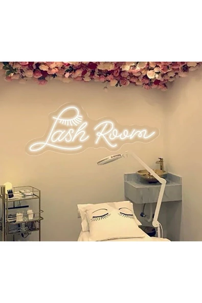 Twins Led Aydınlatma Lash Room Yazılı ve Şekilli Neon Tabela ürün görseli 1