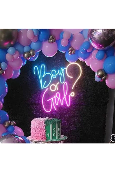 Twins Led Aydınlatma Boy or Girl? Yazılı Neon Tabela ürün görseli 1