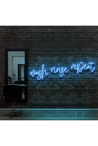 Twins Led Aydınlatma Wash Ringe Repeat Yazılı Neon Tabela ürün görseli 1