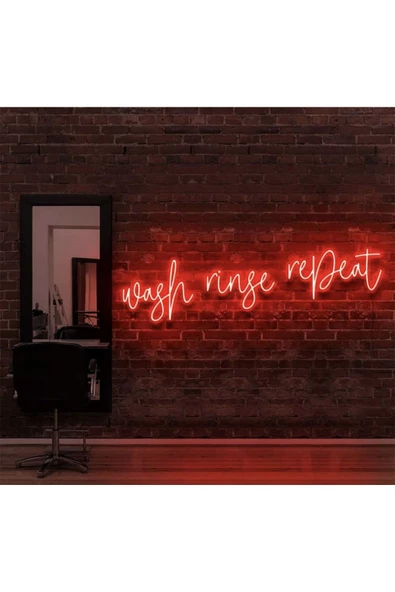Twins Led Aydınlatma Wash Ringe Repeat Yazılı Neon Tabela