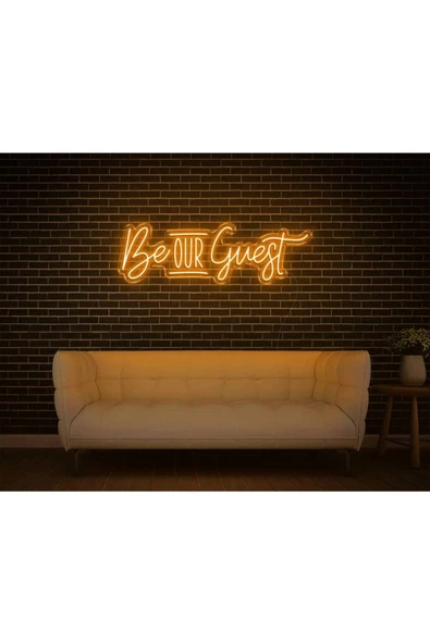 Twins Led Aydınlatma Be OUR Guest Yazılı Neon Tabela ürün görseli 1