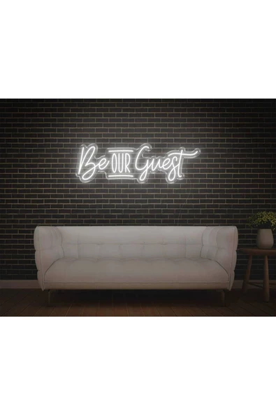 Twins Led Aydınlatma Be OUR Guest Yazılı Neon Tabela ürün görseli 1