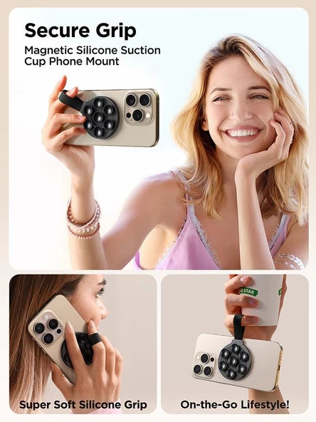 Joyroom Jr-ZS393 Magsafe Uyumlu Vantuzlu Telefon Tutucu - 4