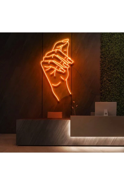 Twins Led Aydınlatma El Figürlü Neon Tabela ürün görseli 1