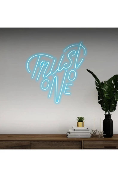 Twins Led Aydınlatma Trust No One Yazılı Neon Tabela ürün görseli 1