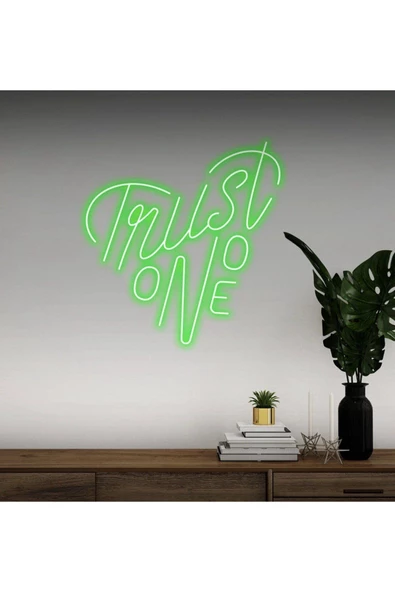 Twins Led Aydınlatma Trust No One Yazılı Neon Tabela ürün görseli 1