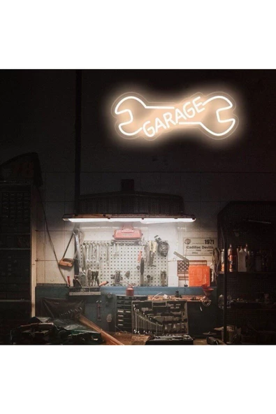 Twins Led Aydınlatma GARAGE Yazılı ve Şekilli Neon Tabela ürün görseli