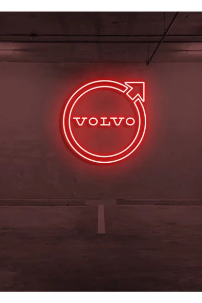 Twins Led Aydınlatma Rent A Carlara Özel VOLVO Logo Neon Tabela