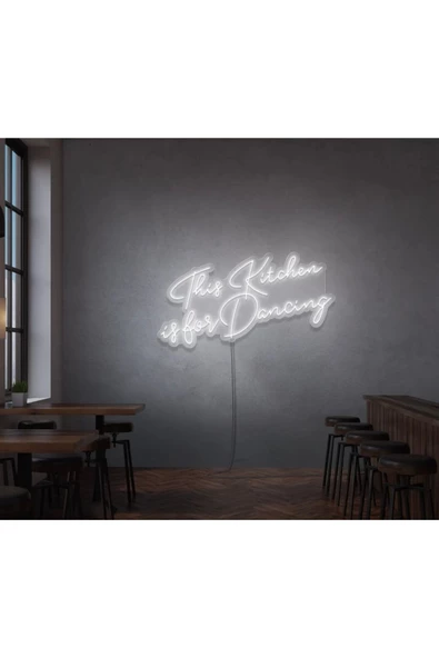 Twins Led Aydınlatma This Kitchen is for Dancing Yazılı Neon Tabela ürün görseli 1