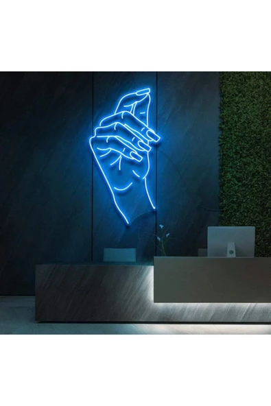 Twins Led Aydınlatma El Figürlü Neon Tabela ürün görseli 1