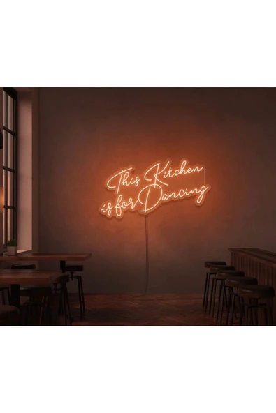 Twins Led Aydınlatma This Kitchen is for Dancing Yazılı Neon Tabela