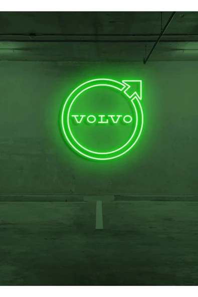 Twins Led Aydınlatma Rent A Carlara Özel VOLVO Logo Neon Tabela