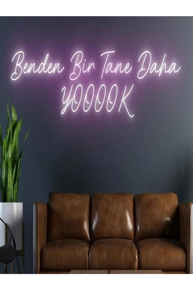 Twins Led Aydınlatma Benden Bir Tane Daha Yooook Yazılı Neon Tabela