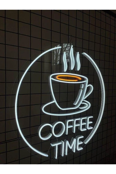Twins Led Aydınlatma COFFEE TIME Yazılı Neon Tabela - Resim 2