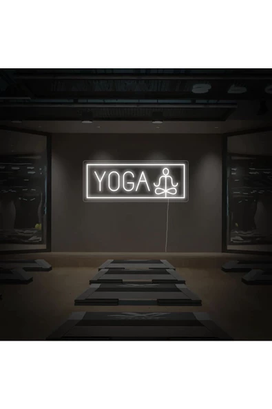 Twins Led Aydınlatma YOGA Yazılı ve Şekilli Neon Tabela ürün görseli 1