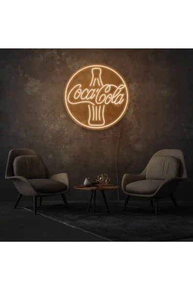 Twins Led Aydınlatma Coca Cola Yazılı ve Şekilli Neon Tabela - 1