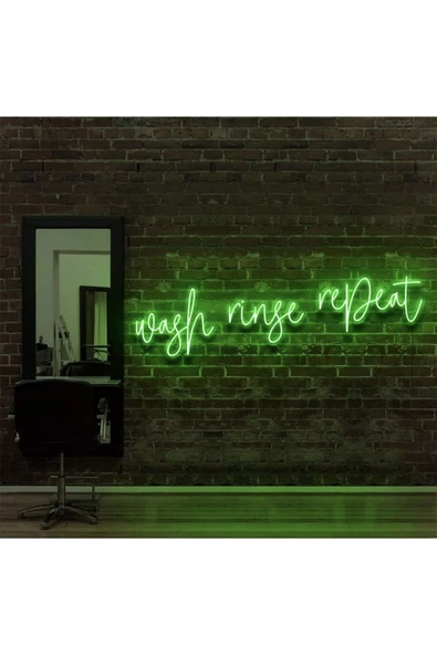 Twins Led Aydınlatma Wash Ringe Repeat Yazılı Neon Tabela